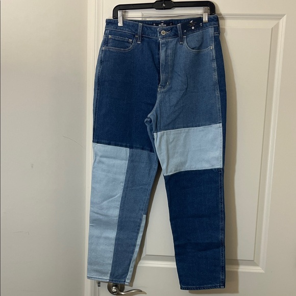 Hollister Denim - NWT Hollister Color Block/ Patchwork Ultra High-Rise Mom Jeans